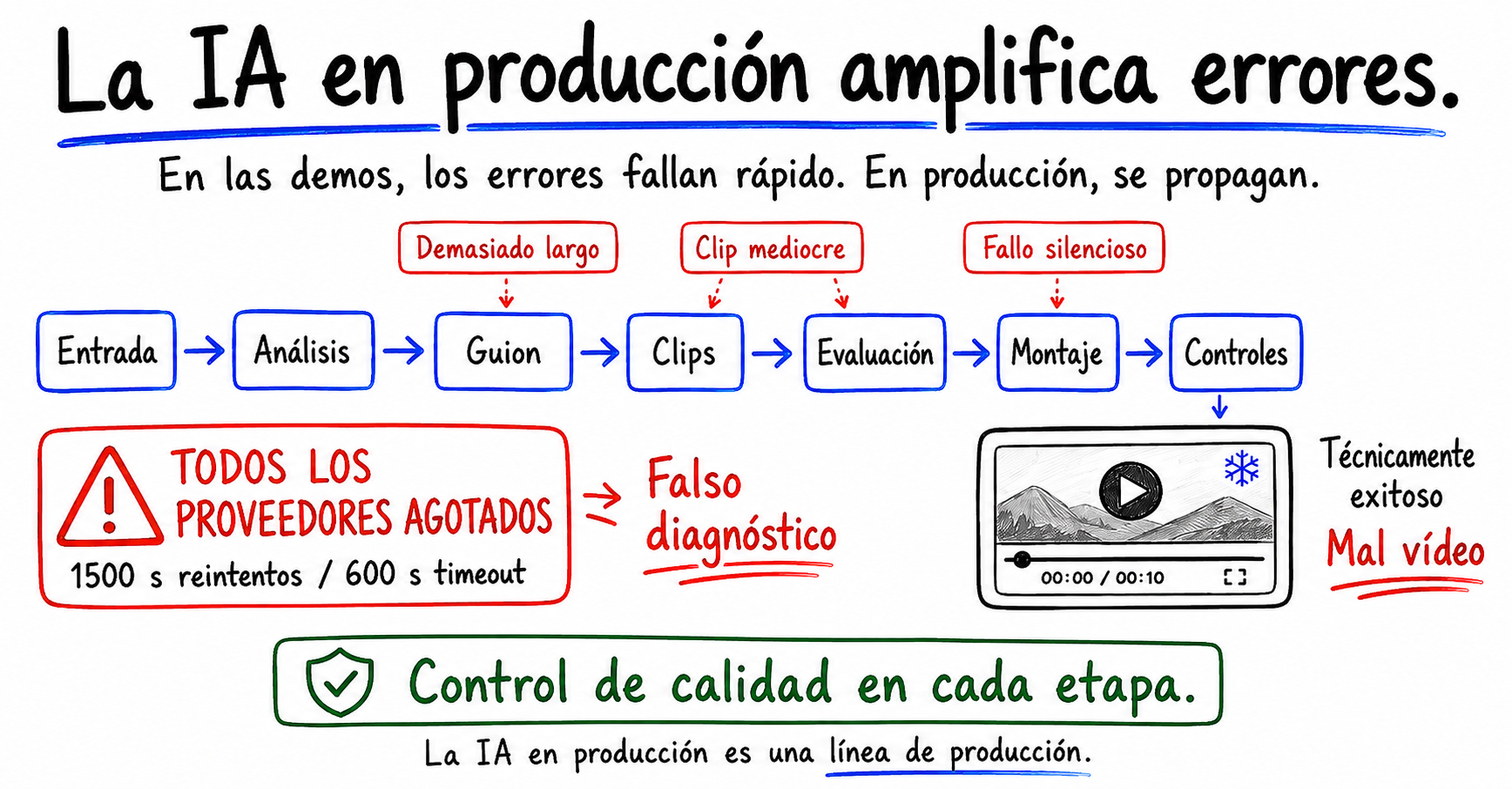 Nuestro sistema dijo que habíamos agotado todos los proveedores. Era mentira.
